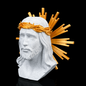 Busto Santo Cristo Realista - Dourado