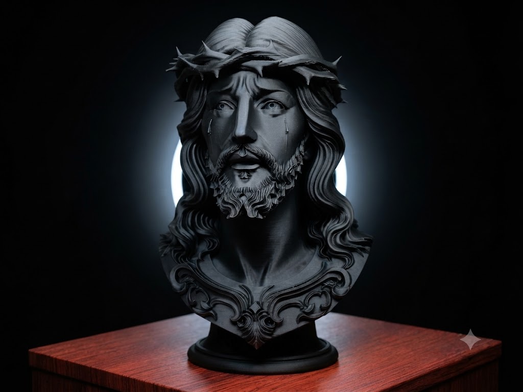 Busto de Jesus Cristo em lágrimas - Image 2