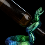 Suporte de vinho SNAKE
